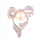Fashion bow crystal and pearl brooches jewelry